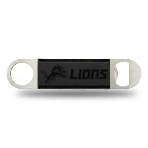 Detroit Lions Bar Blade Bottle Opener Laser Engraved