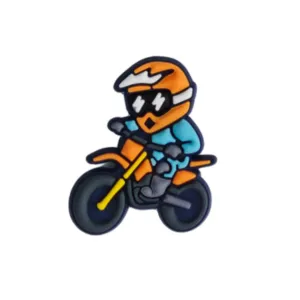 Dirt Bike Kid Croc Charm