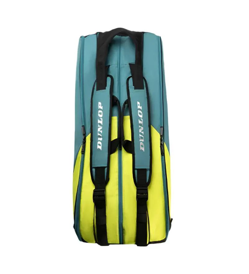 Dunlop SX Performance 12 Racket Badminton Bag - Teal / Black / Yellow