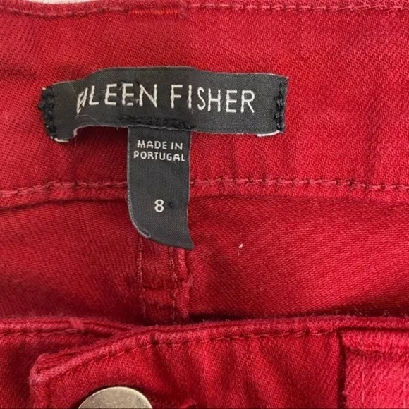 Eileen Fisher Mid Rise‎ Organic Cotton Jeans Size 8