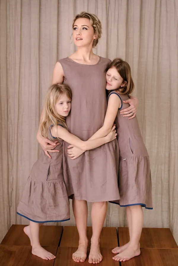 Elegant Sleeveless Tank Linen Dress