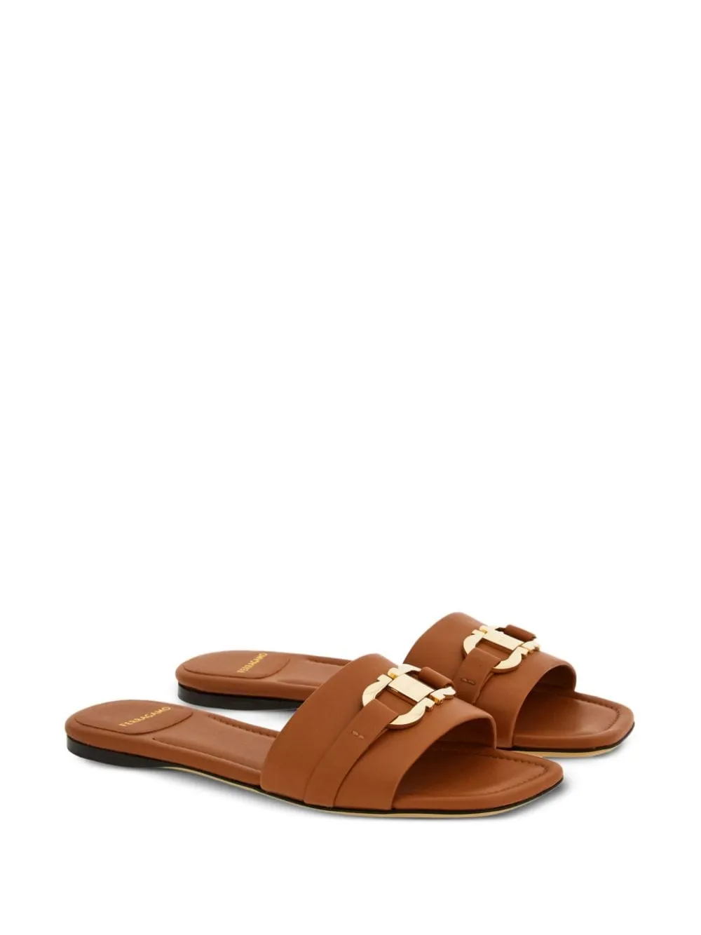 Ferragamo Sandals Brown Leather