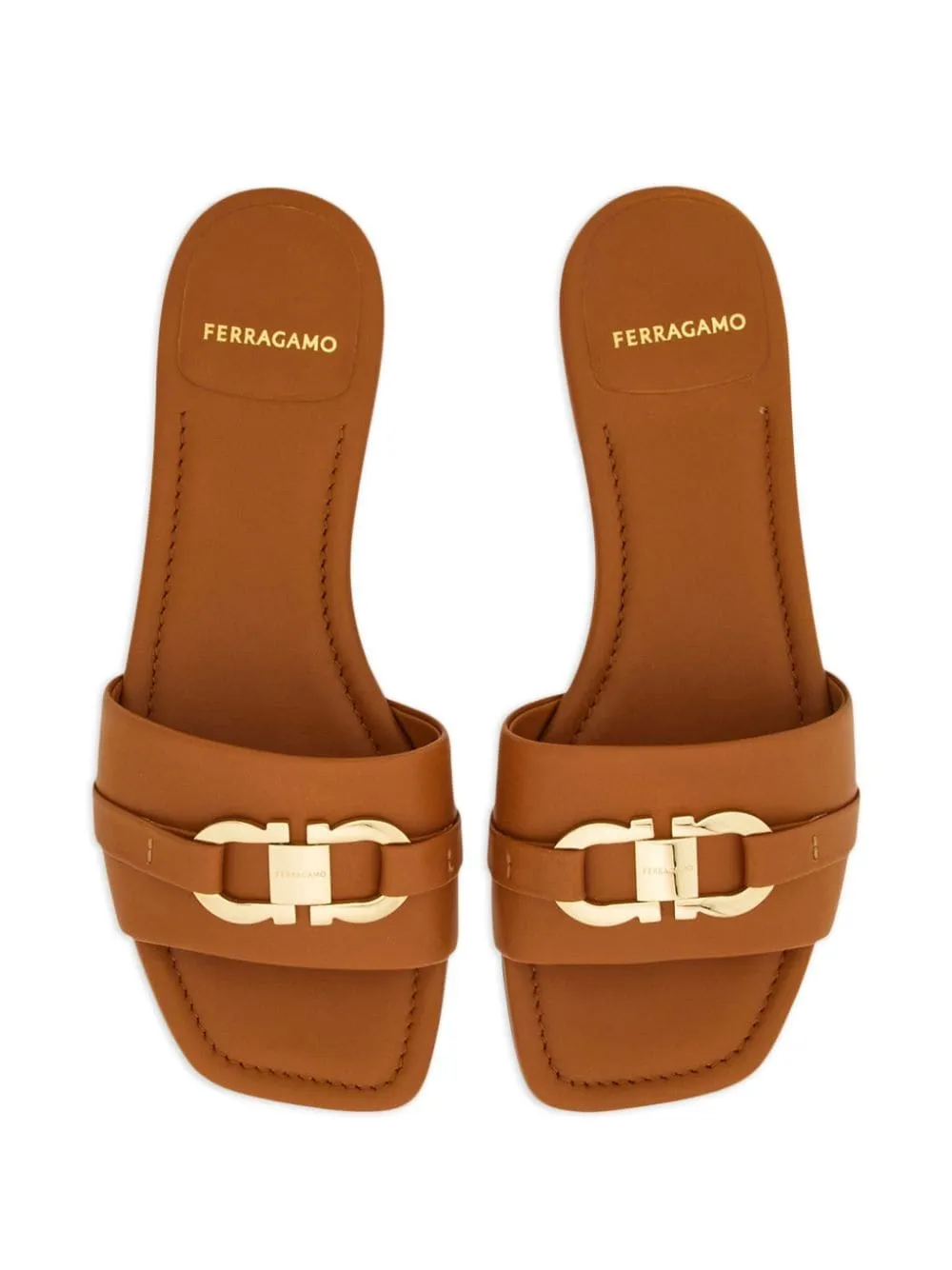 Ferragamo Sandals Brown Leather