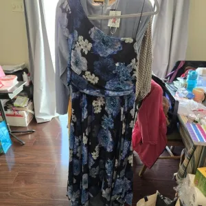Floral One-Shoulder Dress, NWOT, size 12, Night way