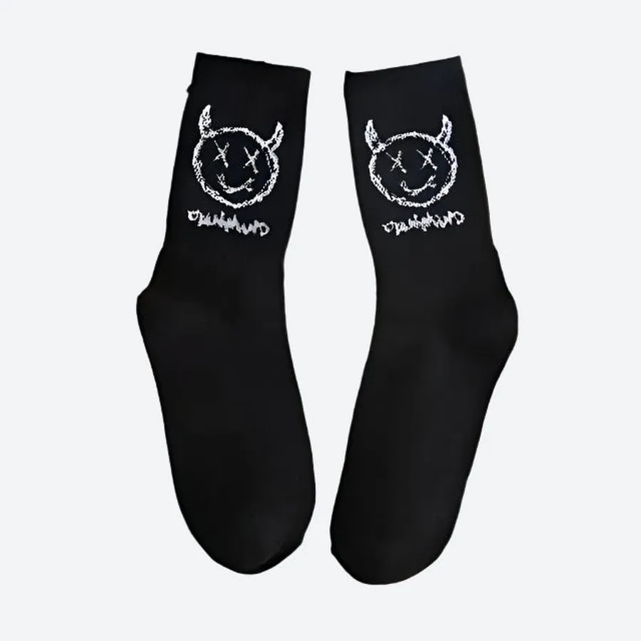 Fun Cartoon Face Ankle Socks