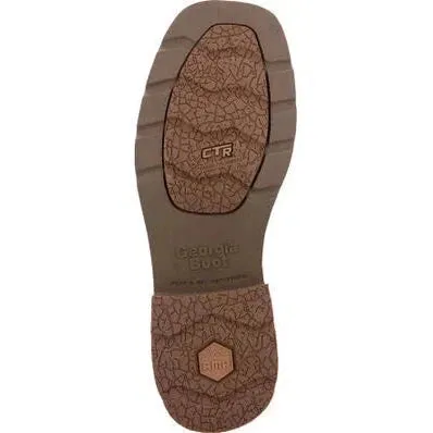 Georgia Men's Core 37 11" Soft Toe WP Western Work Boot -Brown- GB00691