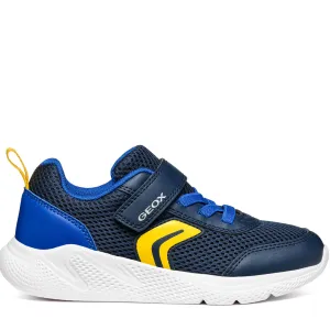GEOX J Sprintye B. A - MESH GEOBUCK Navy/Royal Yellow