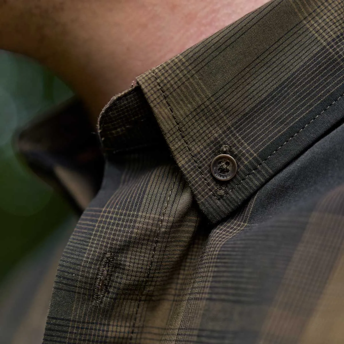 HARKILA Akkan Shirt - Mens - Willow Green / Shadow Brown