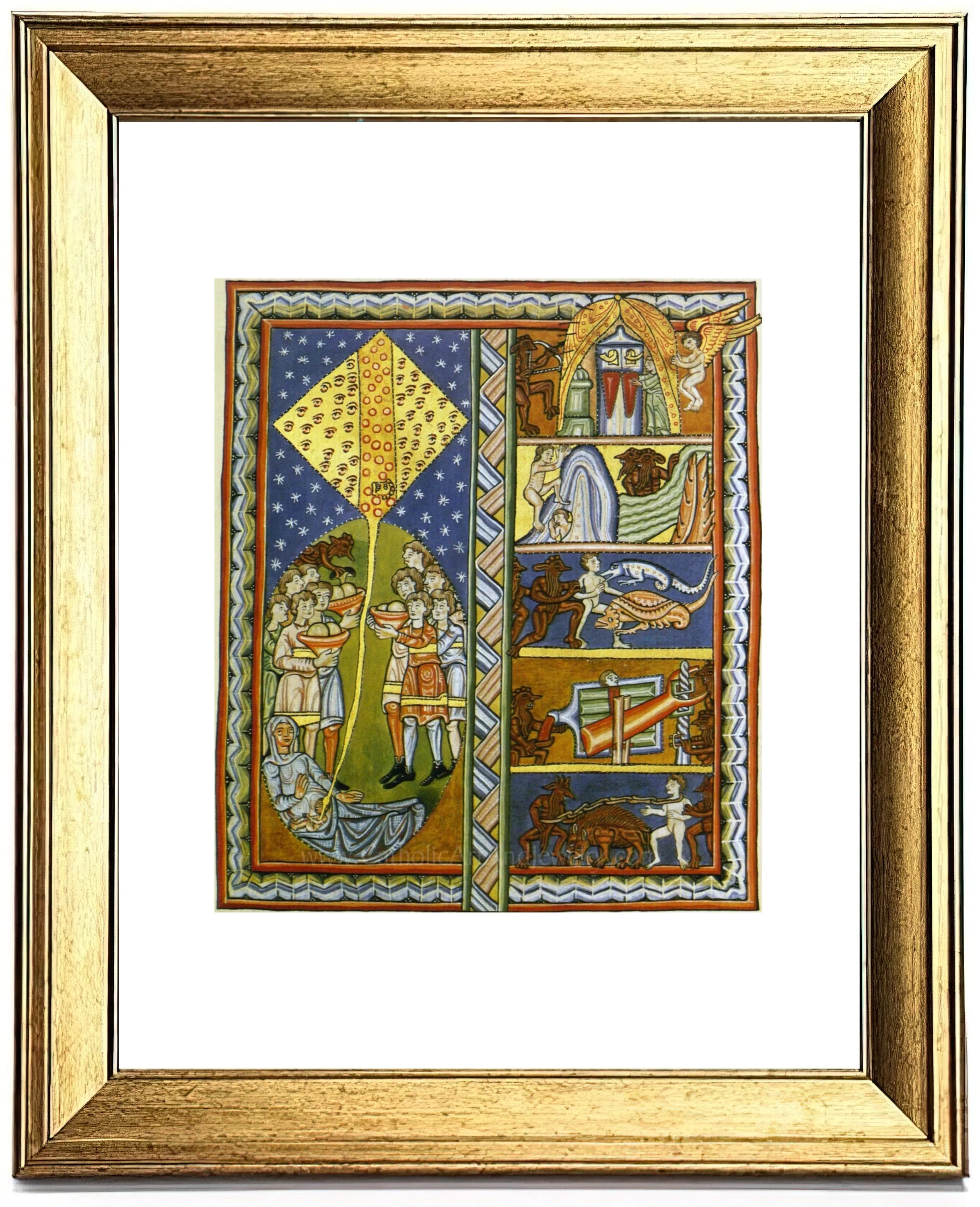 Hildegard of Bingen – "Embodiment of Soul" – Catholic Art Print – Mystic Visions – Archival Quality – Catholic Gift