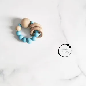 Hochet de dentition simple aqua