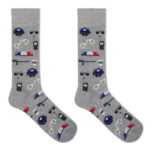 HOTSOX Men's Police Crew Socks