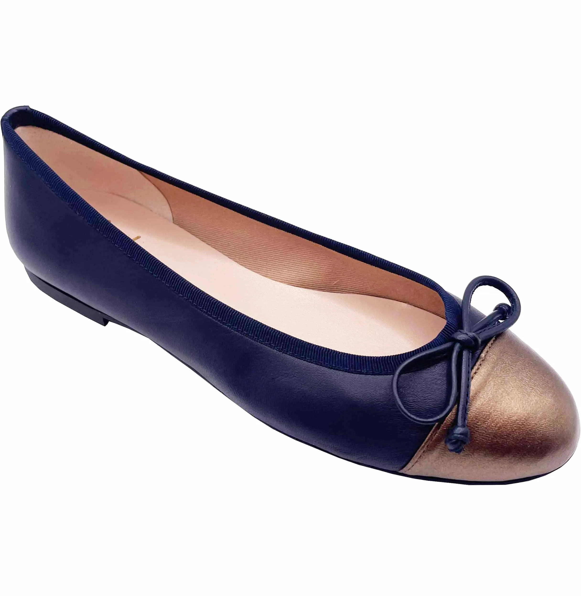 Index - Navy Bronze Leather
