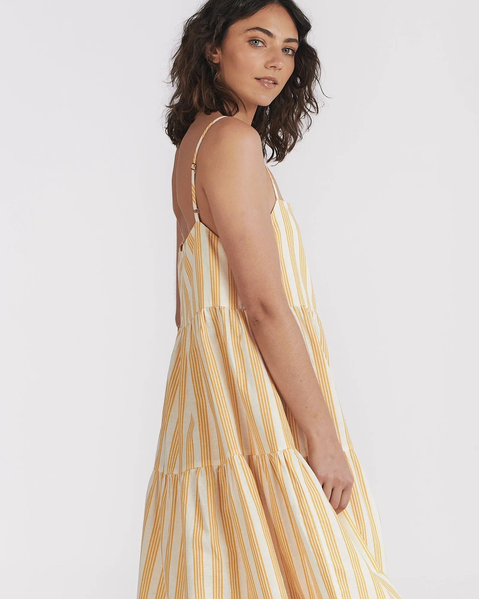Isabelle Maxi Dress Sunset Stripe