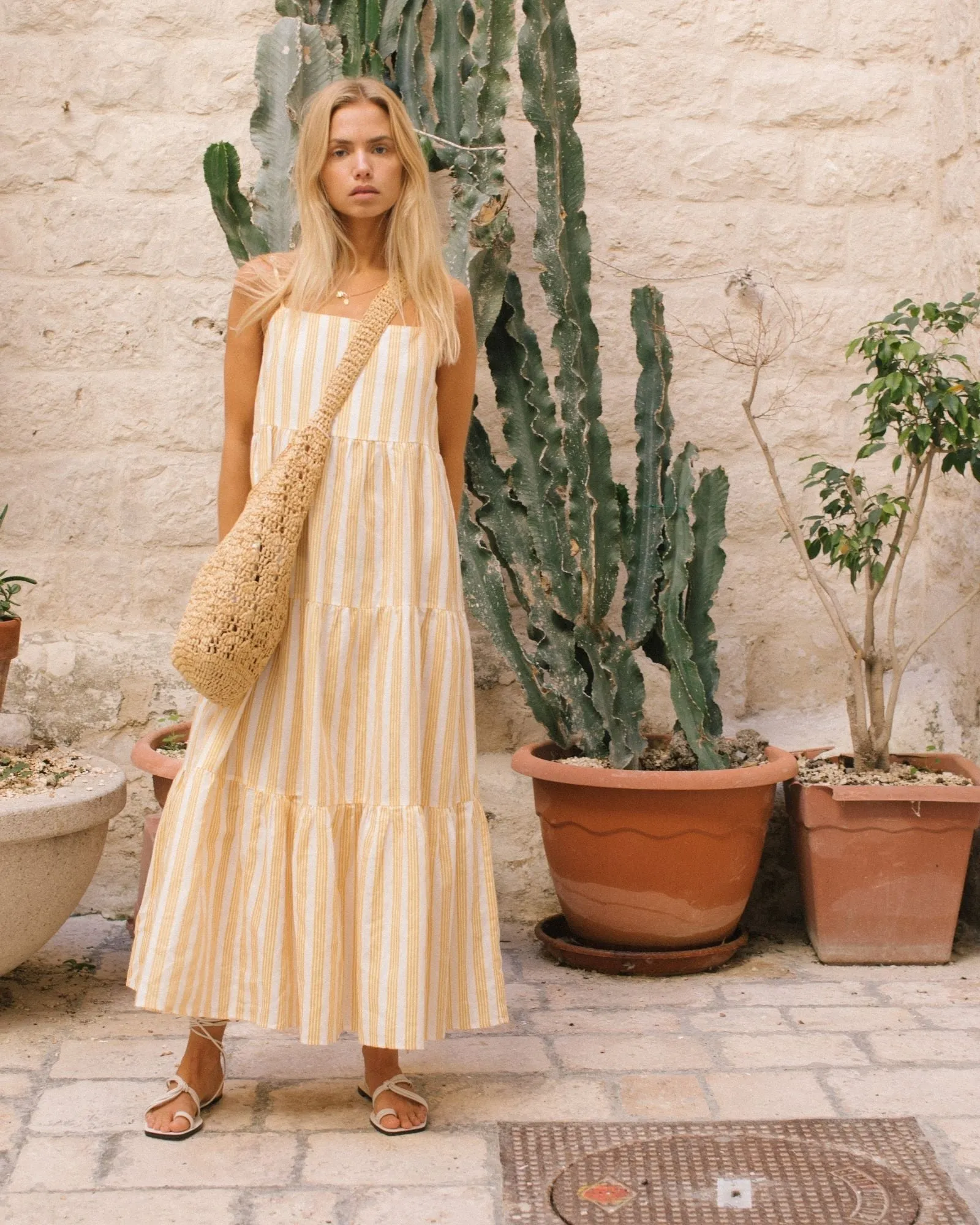Isabelle Maxi Dress Sunset Stripe