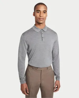 JACK VICTOR | Redfern Long Sleeve Polo | Grey