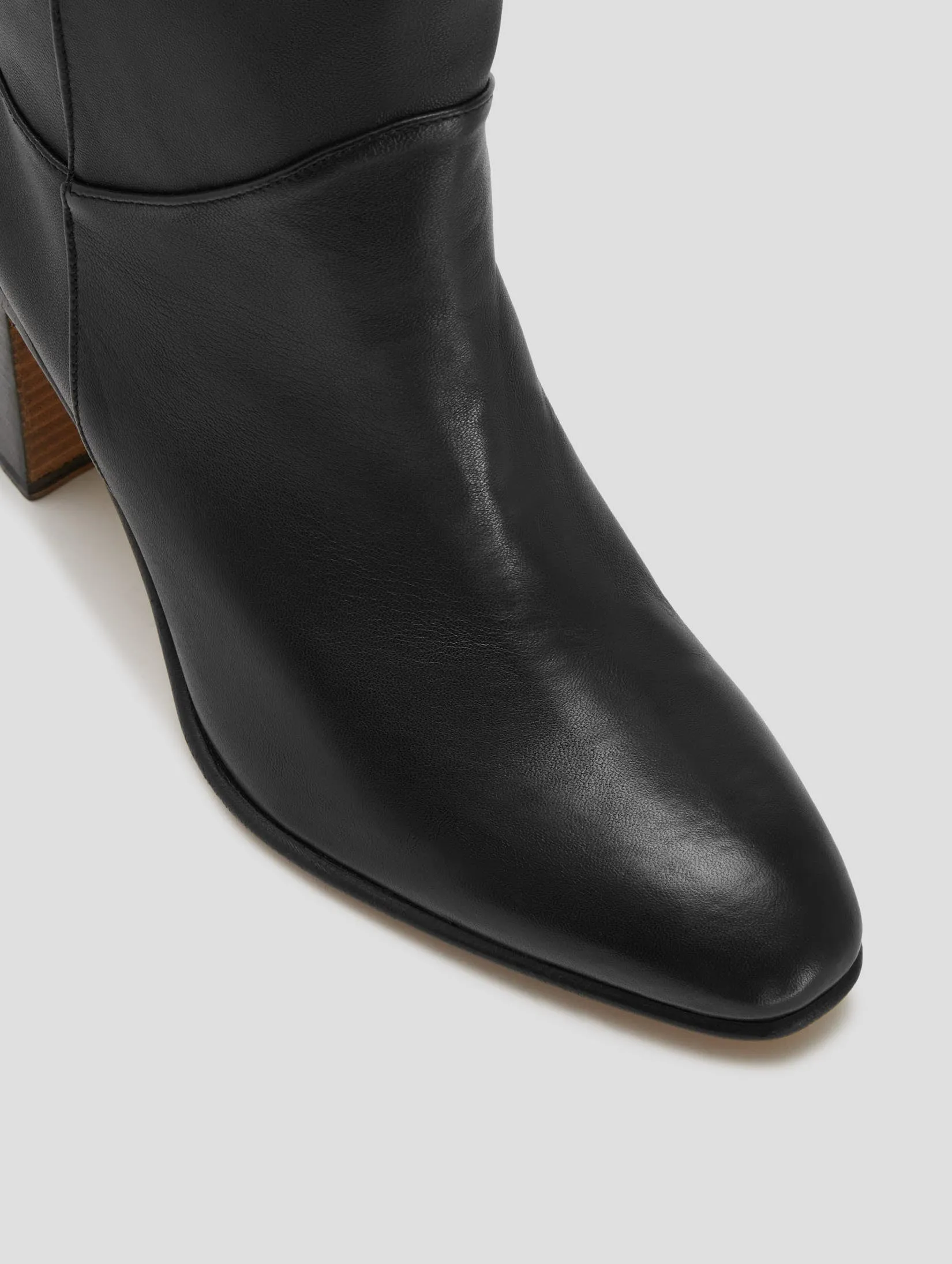 JANIS 80MM OVER THE KNEE BOOT IN BLACK NAPPA -Woman