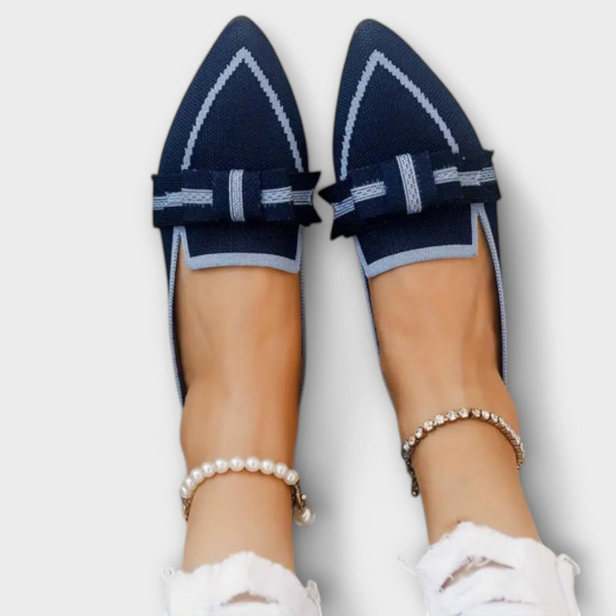 Jillian | Flat women's shoes with knotted design