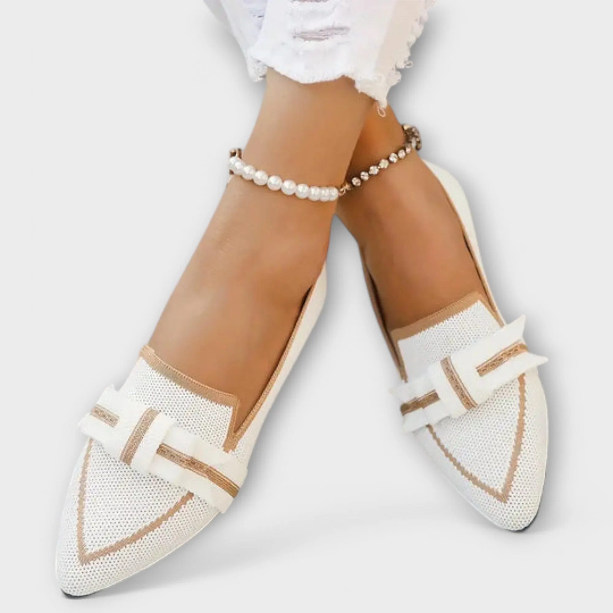 Jillian | Flat women's shoes with knotted design