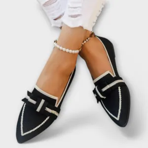 Jillian | Flat women's shoes with knotted design