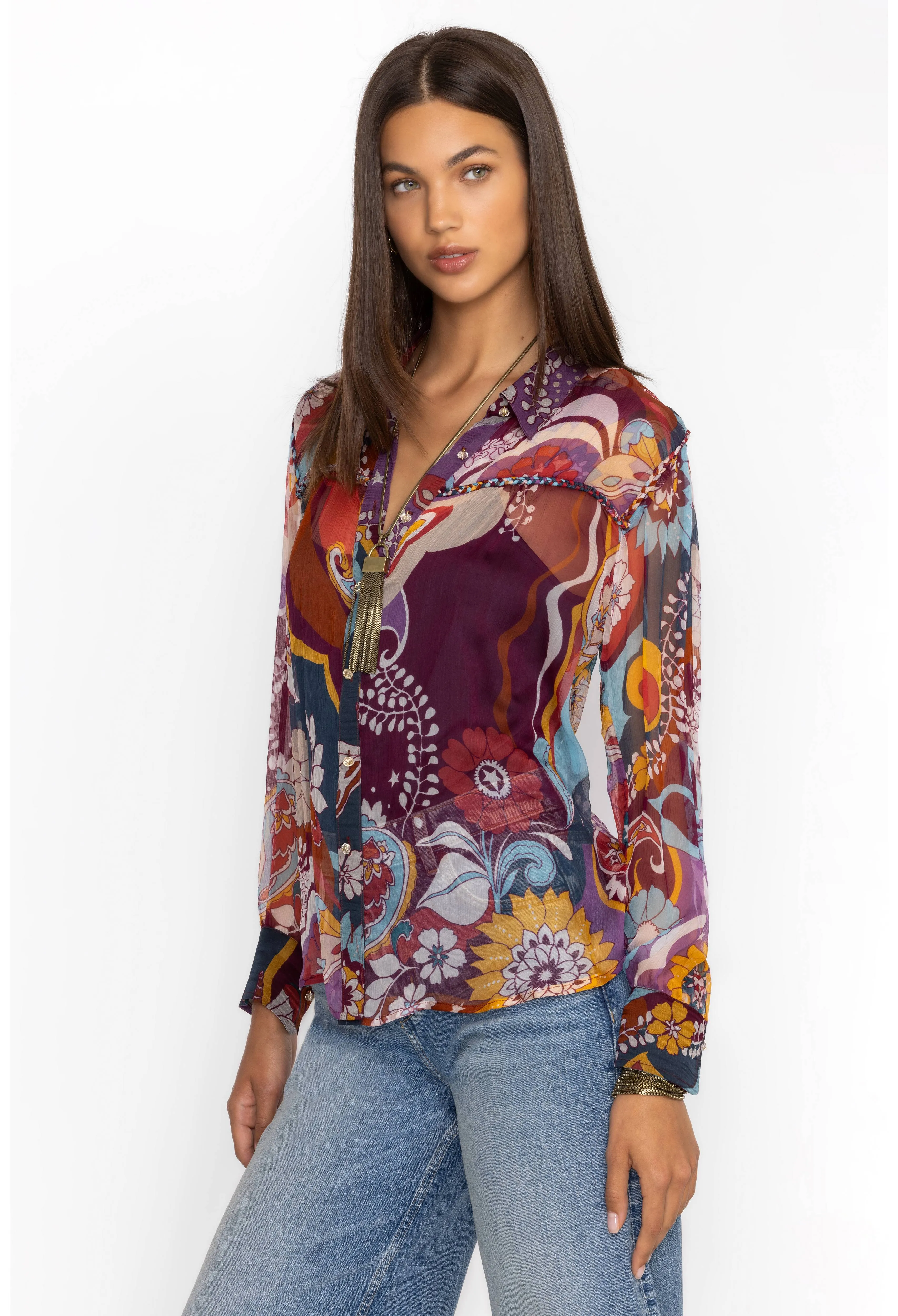 Johnny Was Katerina Braided Blouse