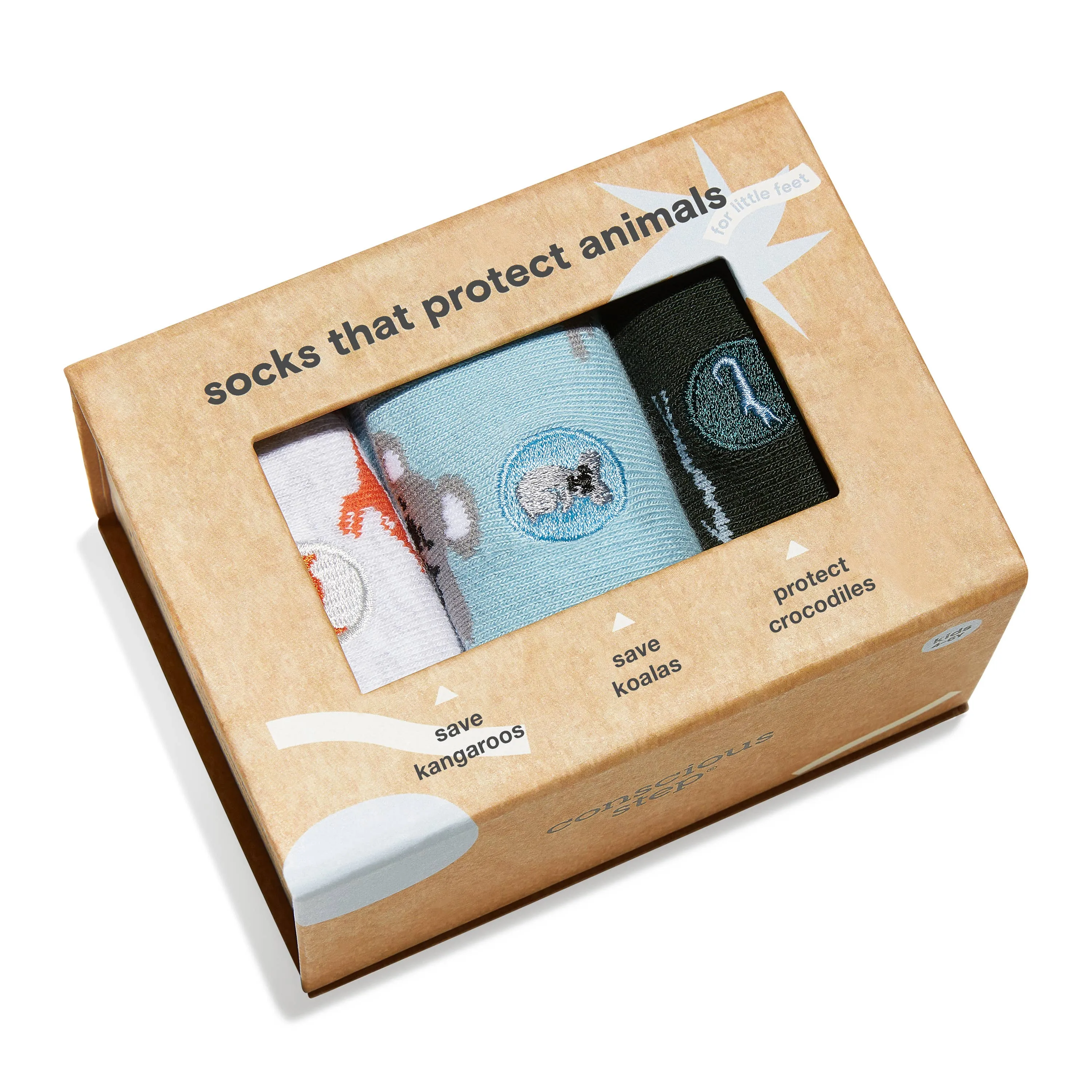 Kids Socks that Protect Animals Box Set