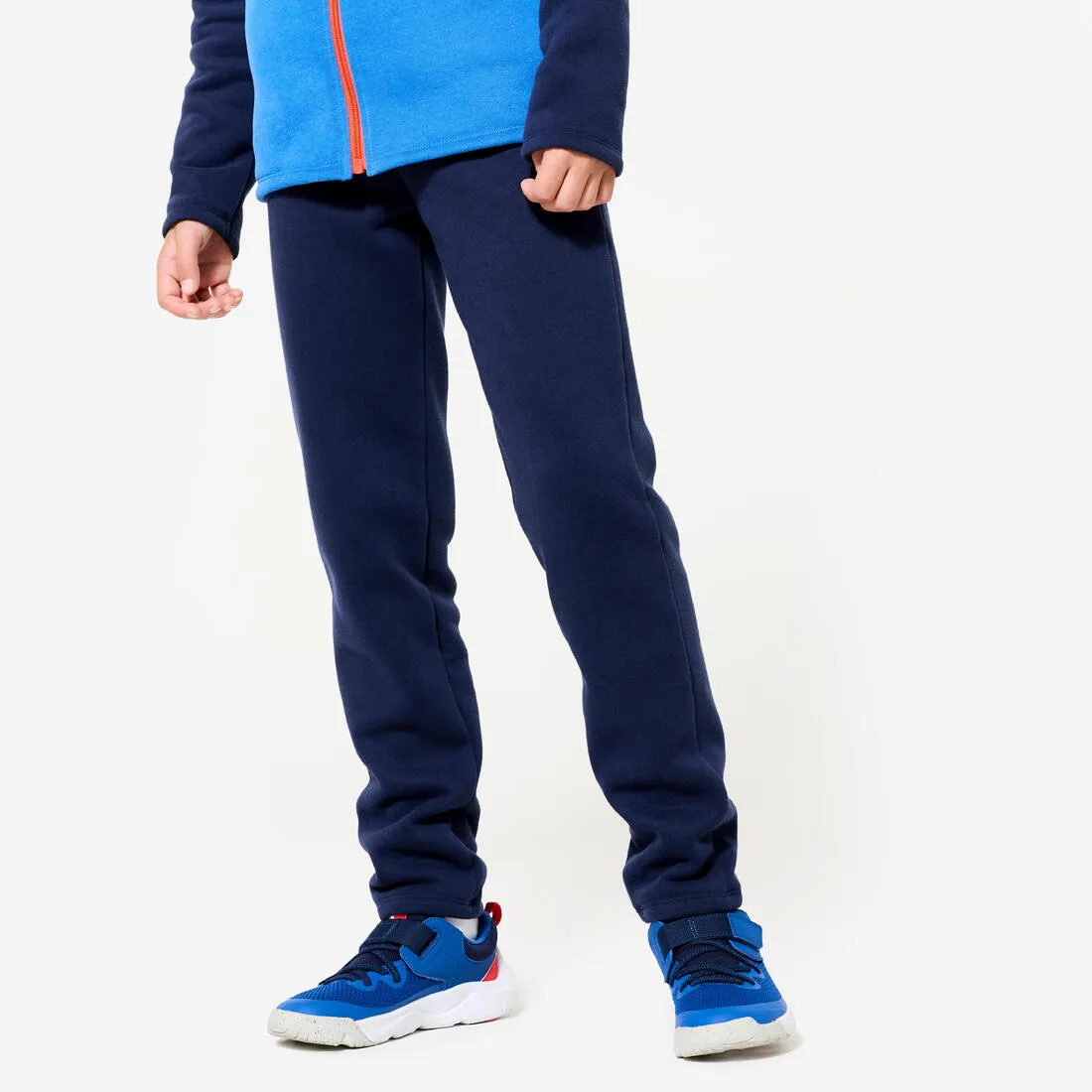 Kids' Warm Zip-Up Tracksuit Warmy - Blue