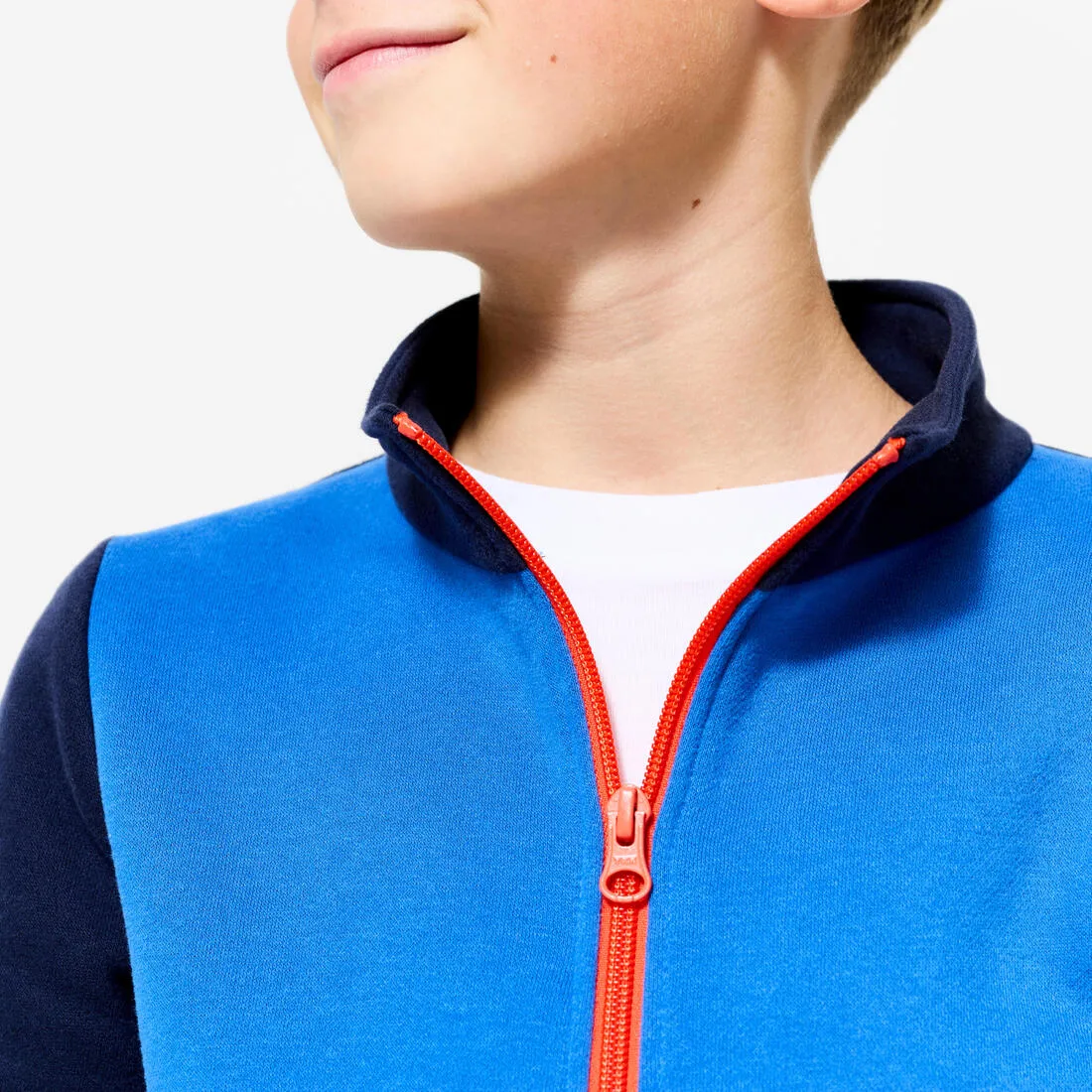 Kids' Warm Zip-Up Tracksuit Warmy - Blue