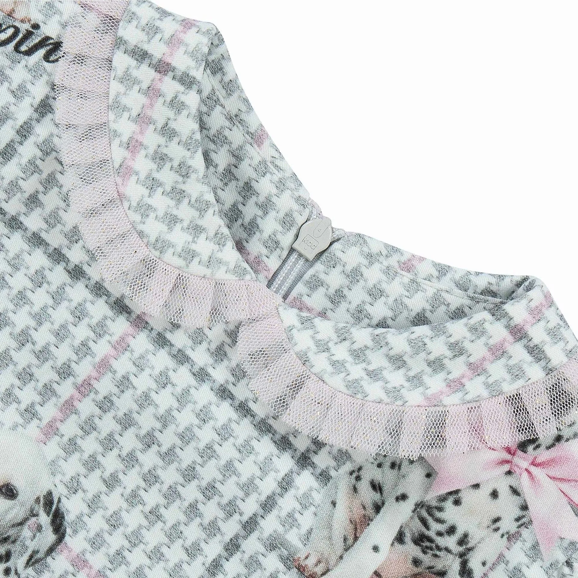 LAPIN HOUSE - Dalmatian Party Dress Dress - Grey