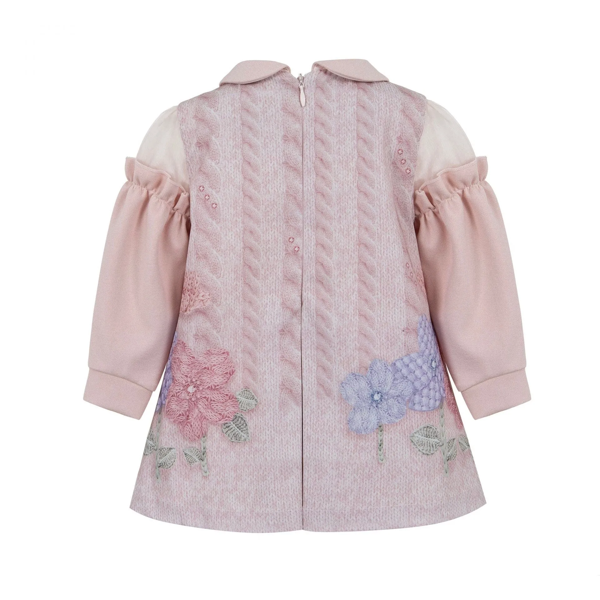 LAPIN HOUSE - Peter Pan Collar Rabbit Dress - Pink