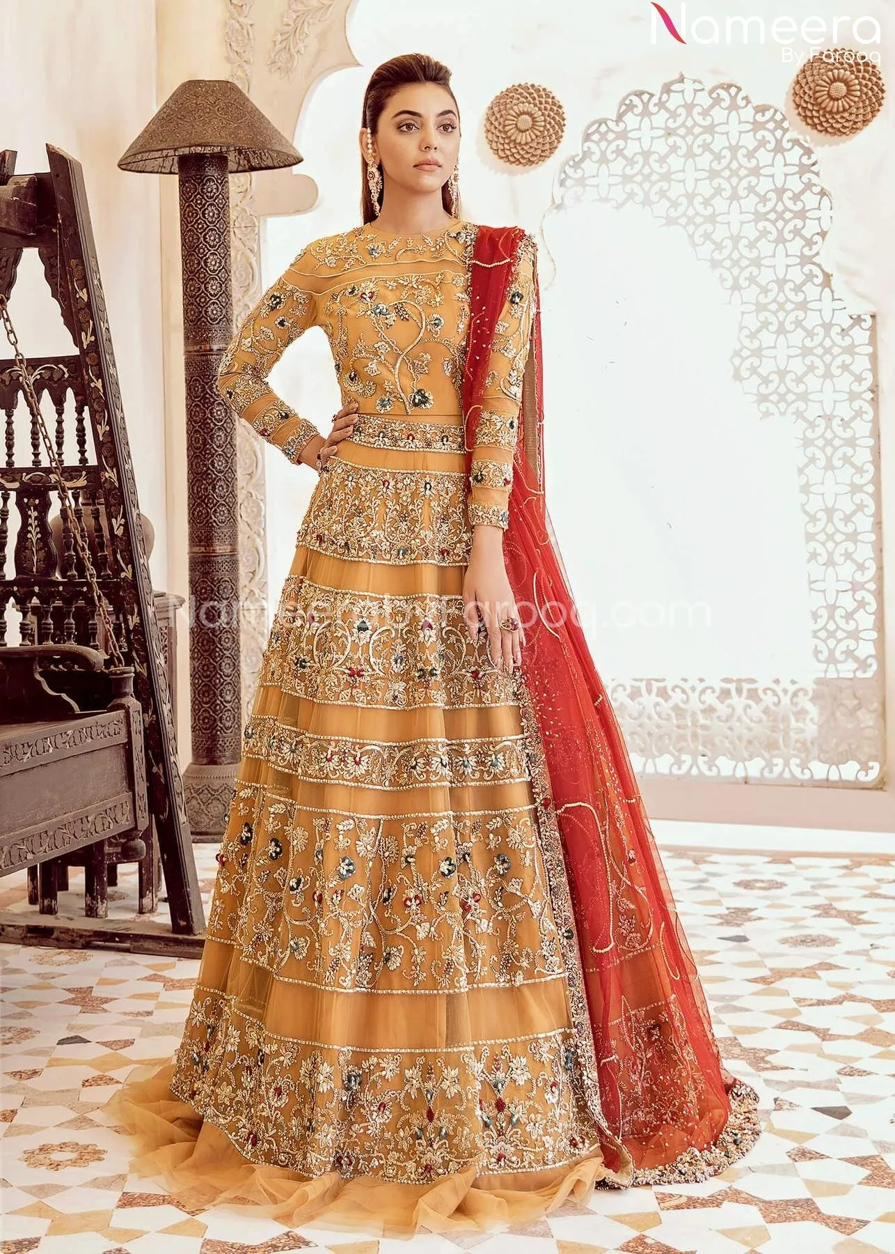 Latest Pakistani Wedding Formal Wear Dress Online #WN06