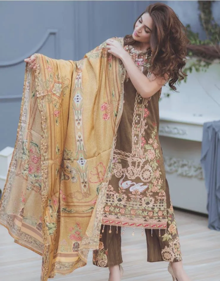 Lawn dress by rang rasiya Model # L 1164