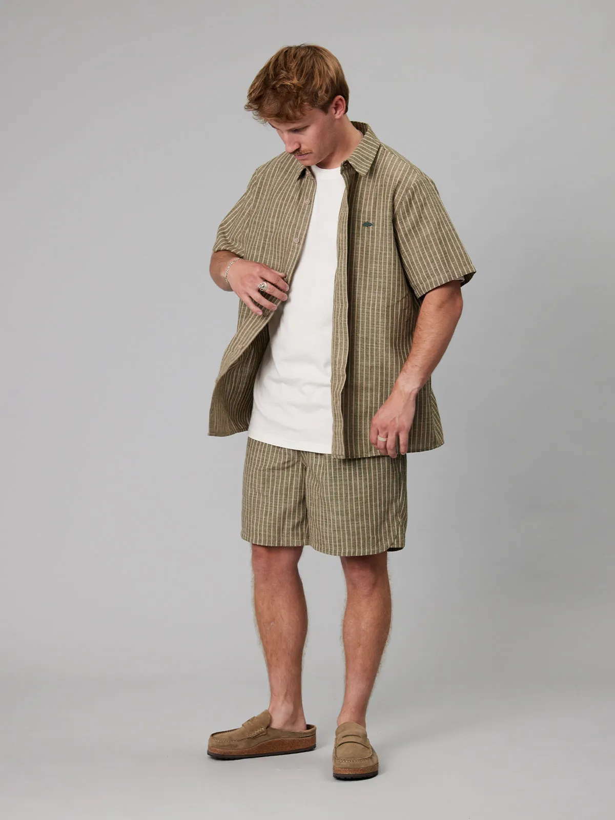 LONGITUDE SHORT - LICHEN STRIPE