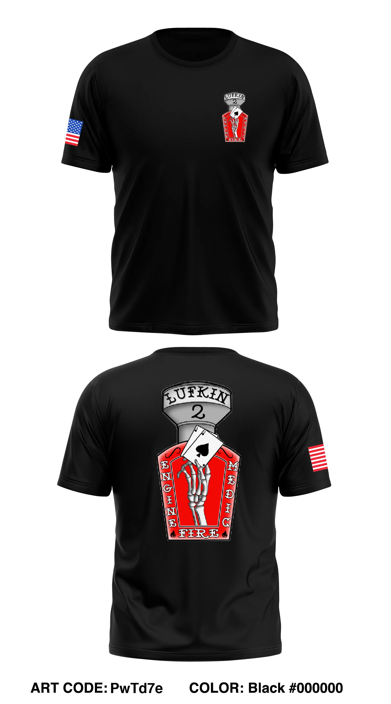 Lufkin Fire Station 2 Store 1 Core Men's SS Performance Tee - PwTd7e