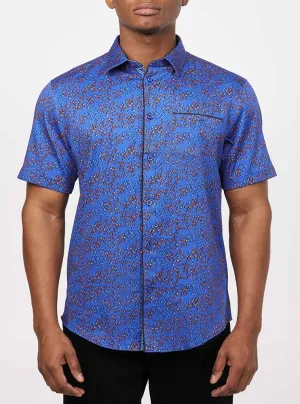 Men's casual short sleeve stretch shirt