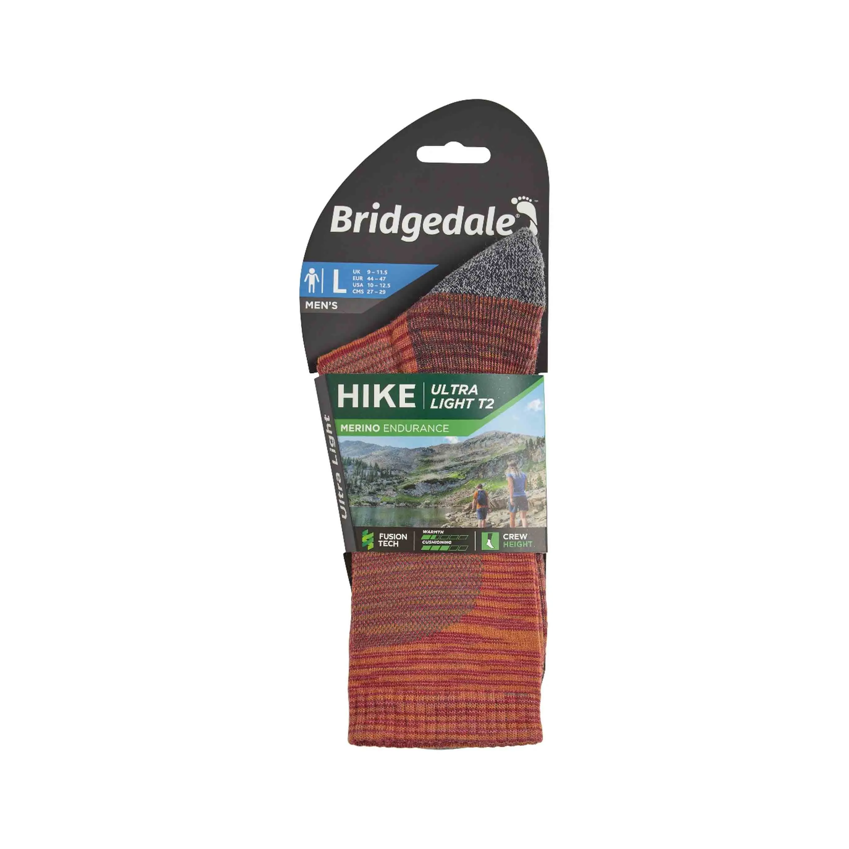 Mens Hike Ultra Light T2 Performance Socks