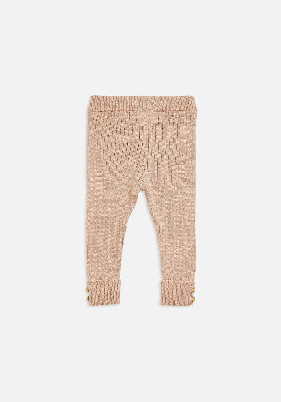 Miann & Co Baby - Texture Rib Legging - Pink Tint