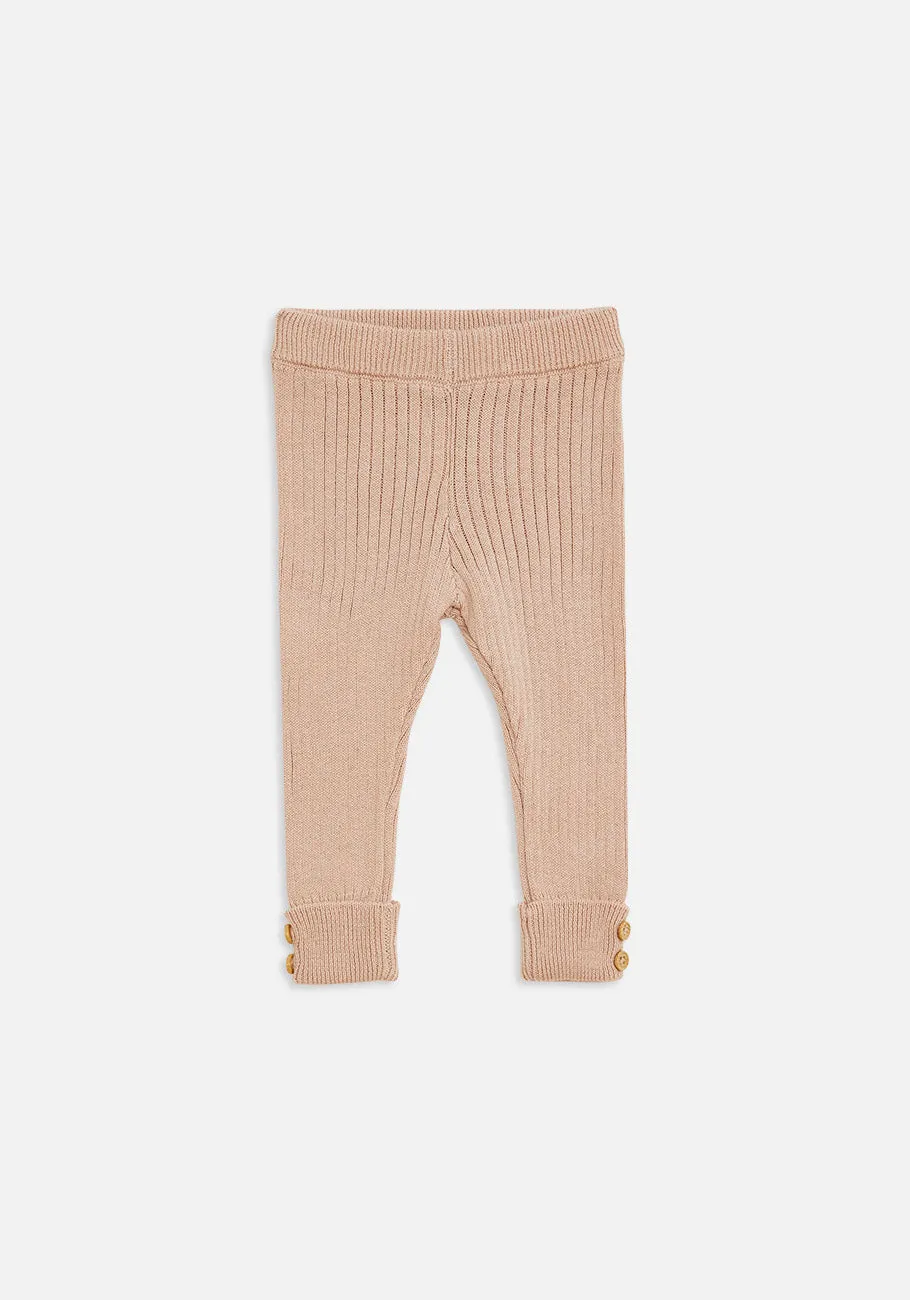 Miann & Co Baby - Texture Rib Legging - Pink Tint