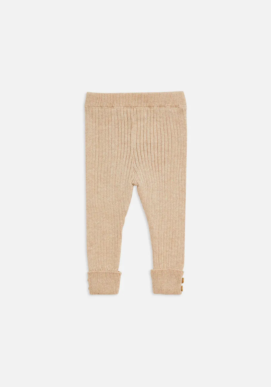 Miann & Co Baby - Texture Rib Legging - Truffle