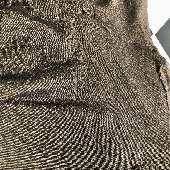 Michael Stars Open Front Hooded Cardigan Sweater Short Sleeve Bronze Metallic M