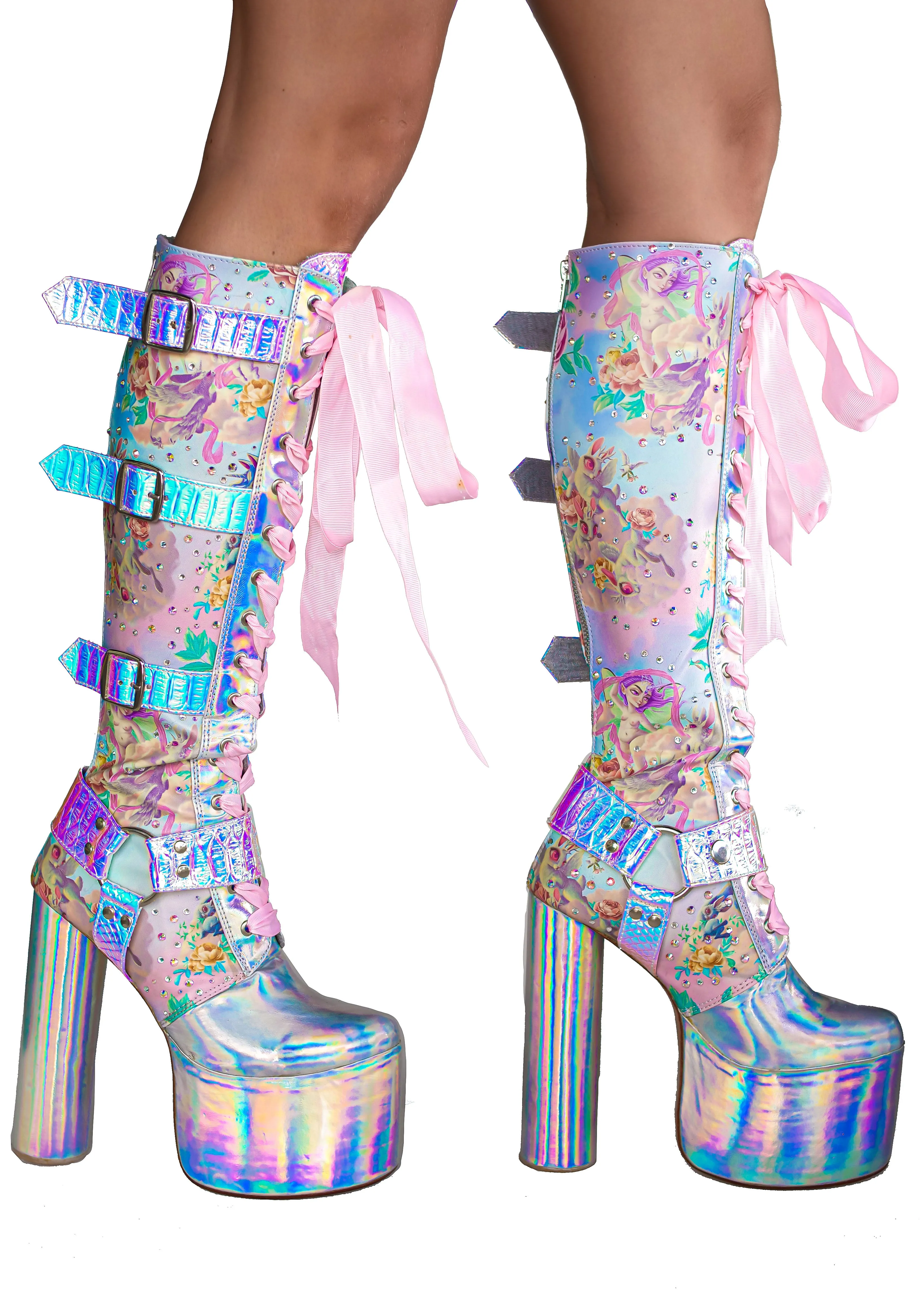Mimpi Platform Harness Boots