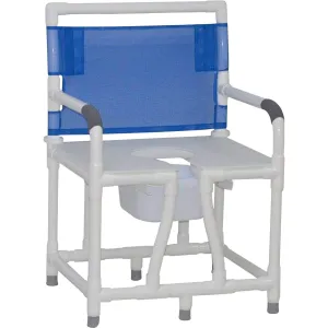 Model 124-C10 Bariatric Bedside Commode - Fixed Arms