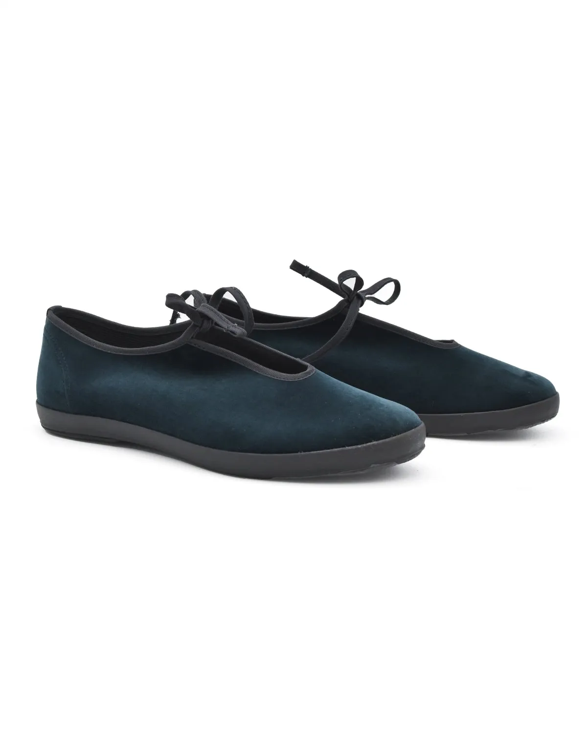 Moonstar Lite Prim W Green Velvet Flat