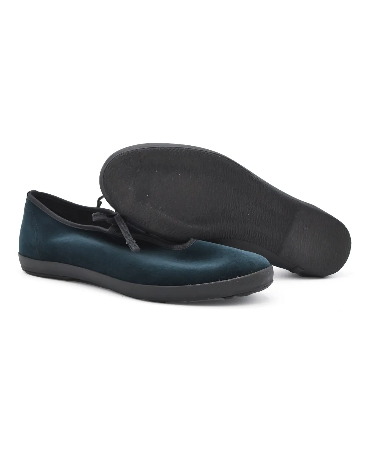 Moonstar Lite Prim W Green Velvet Flat