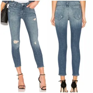 Mother The Looker Crop Distressed Jeans in Gypsy