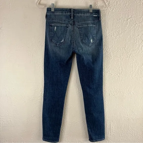 Mother The Looker Crop Distressed Jeans in Gypsy
