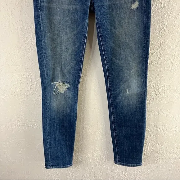 Mother The Looker Crop Distressed Jeans in Gypsy