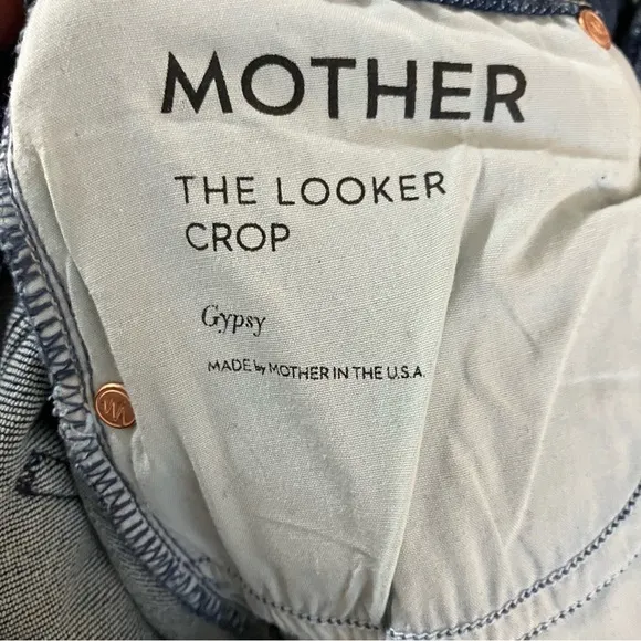 Mother The Looker Crop Distressed Jeans in Gypsy