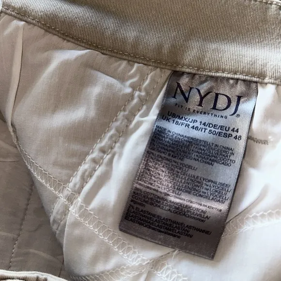 NWT NYDJ Marilyn Straight Crop Jeans - Feather