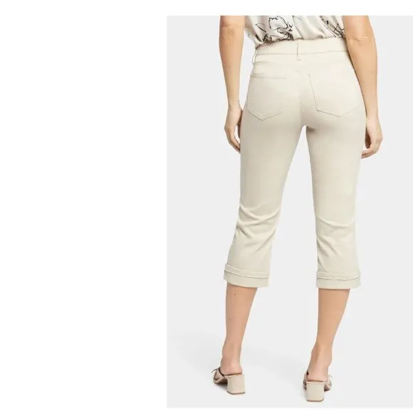 NWT NYDJ Marilyn Straight Crop Jeans - Feather