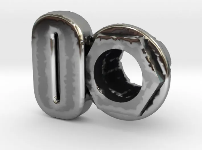 (O,0) Octagon 3D Eyelet 4/16 Inch Left/Right Hole